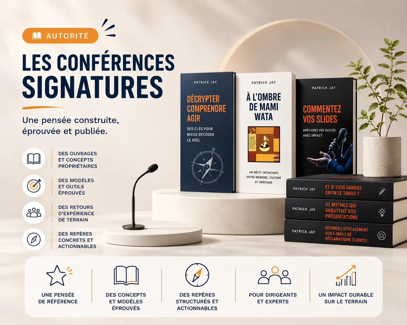 Conférences signatures Patrick JAY